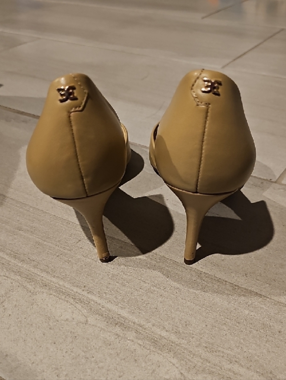 Sam Edelman Jaina Soft BeigePointed-Toe D'Orsay Pumps - Picture 3 of 5